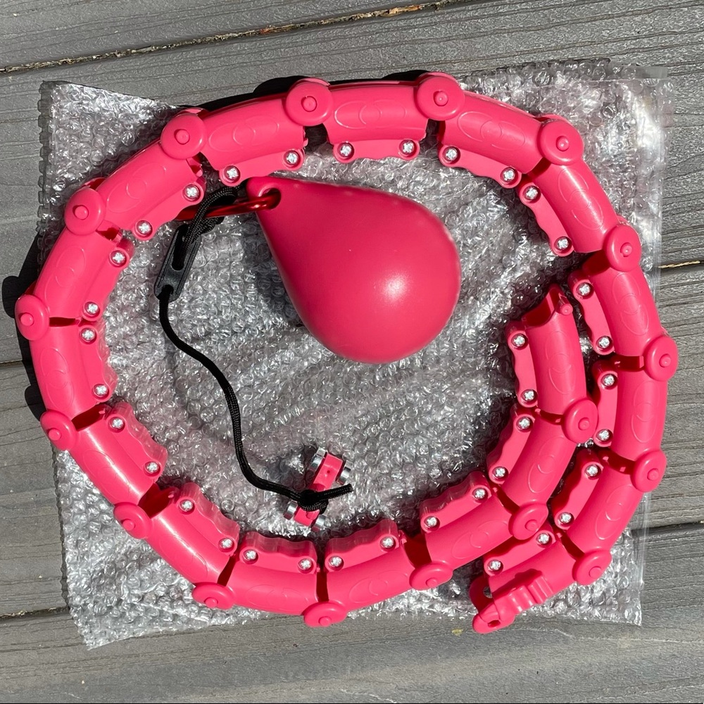 Smart Fitness Hula Hoop Tik Tok Pink Weighted